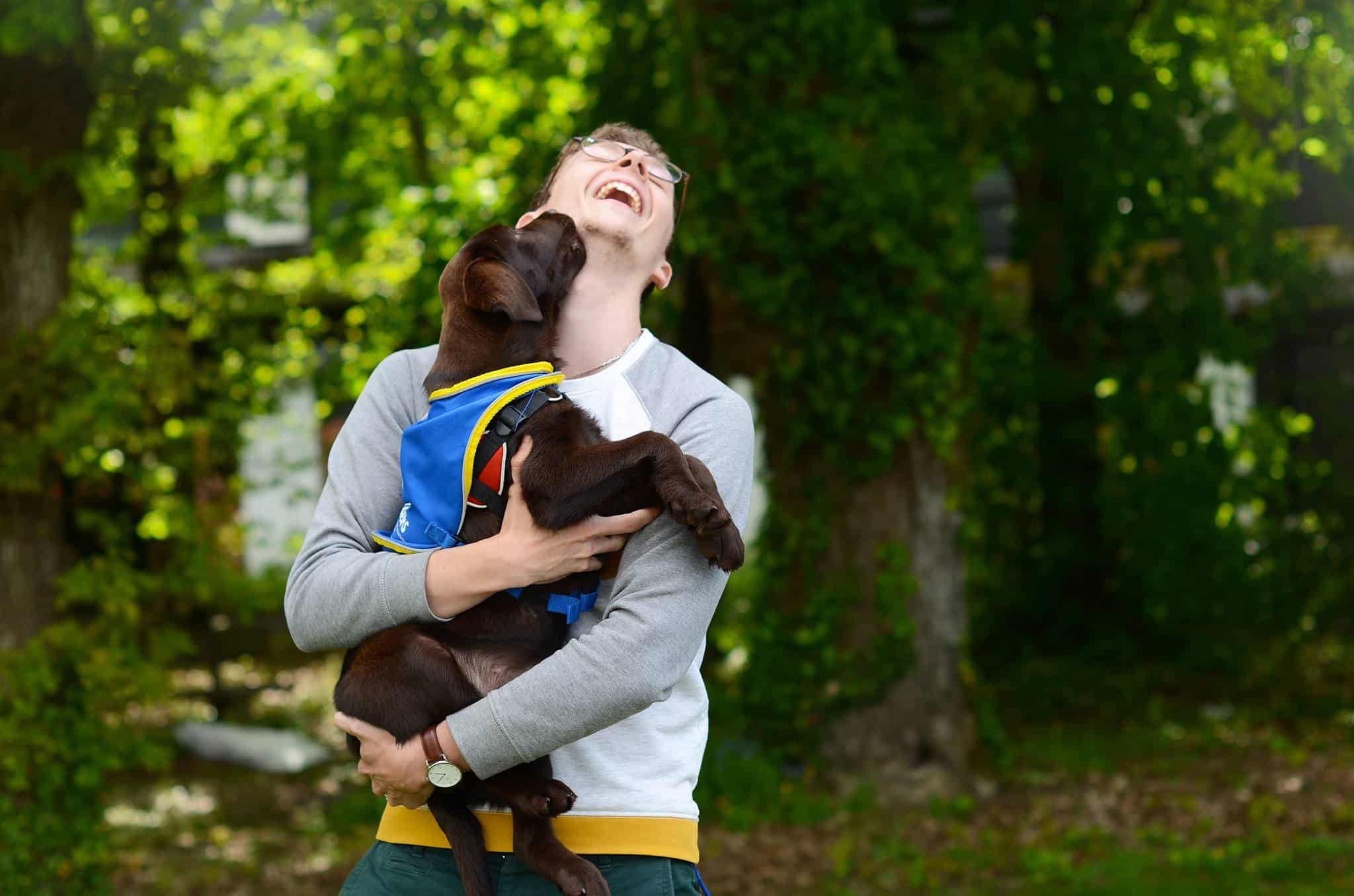 famille d'accueil avec chiot