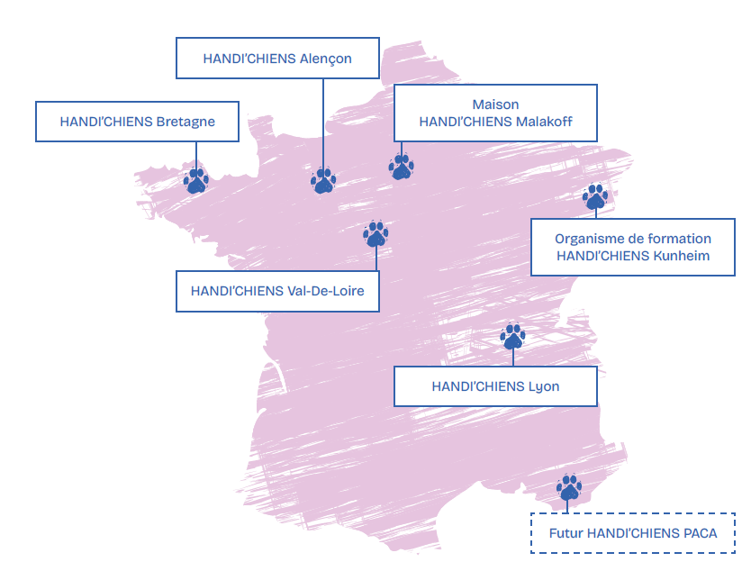 Centres HANDI'CHIENS